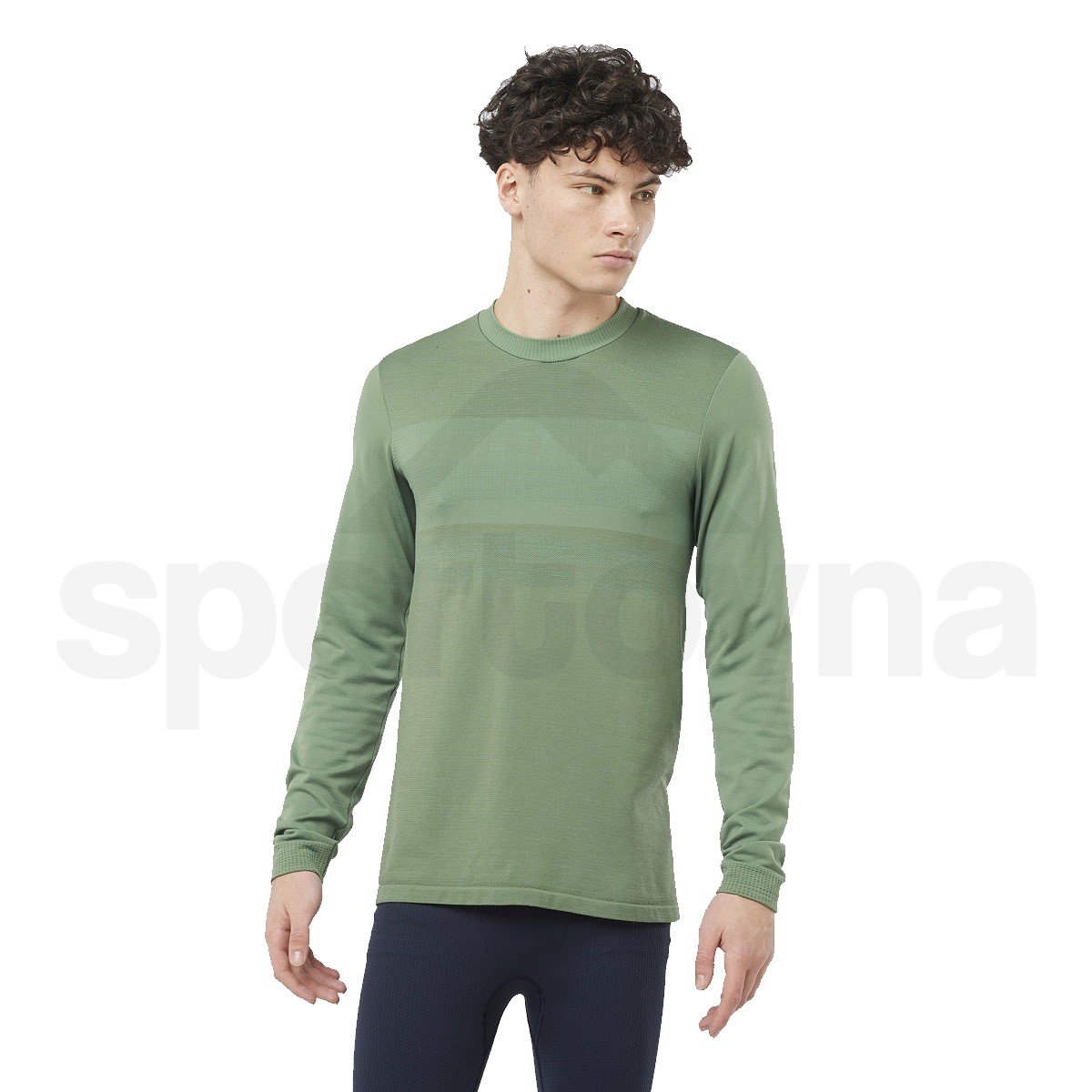 Футболка Salomon Essential Wool LS Top M - зелена