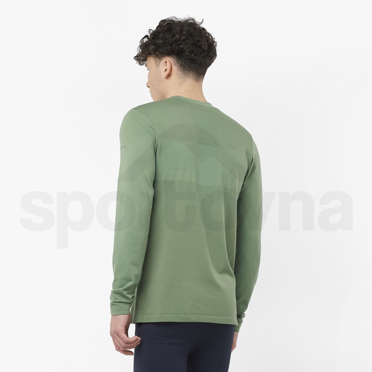 Футболка Salomon Essential Wool LS Top M - зелена