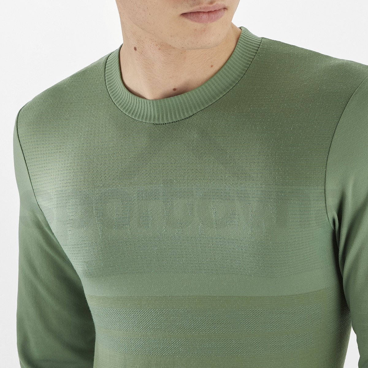 Tričko Salomon Essential Wool LS Top M - zelená