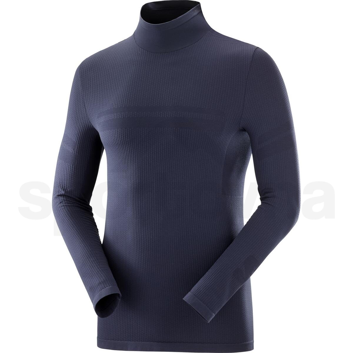 Tričko Salomon Essential Warm LS Top M - modrá