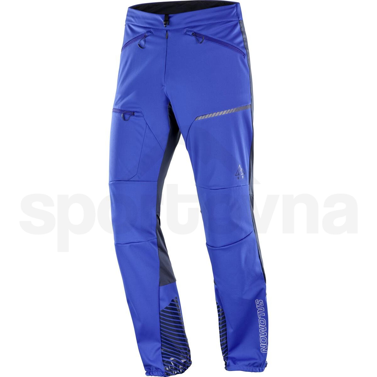Kalhoty Salomon Mtn Softshell Pant M - modrá/černá