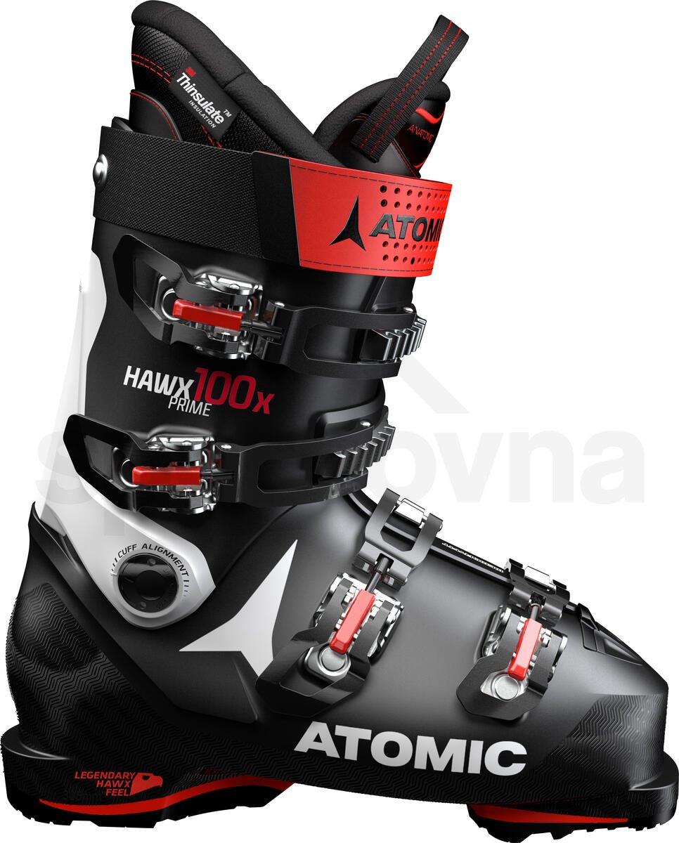 Lyžařské boty Atomic Hawx Prime 100X - černá/bílá/červená