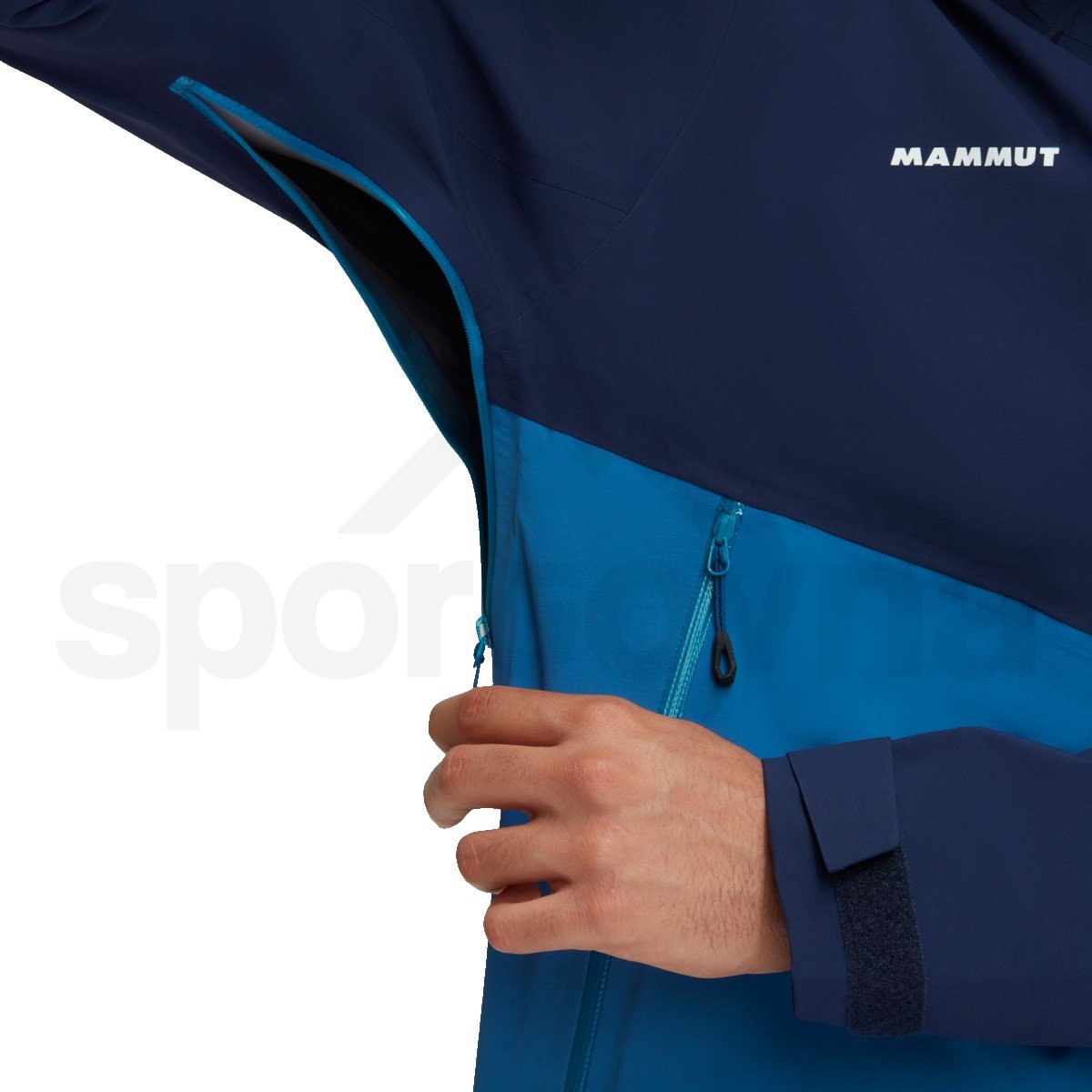 Bunda Mammut Alto Guide HS Hooded Jacket M - modrá