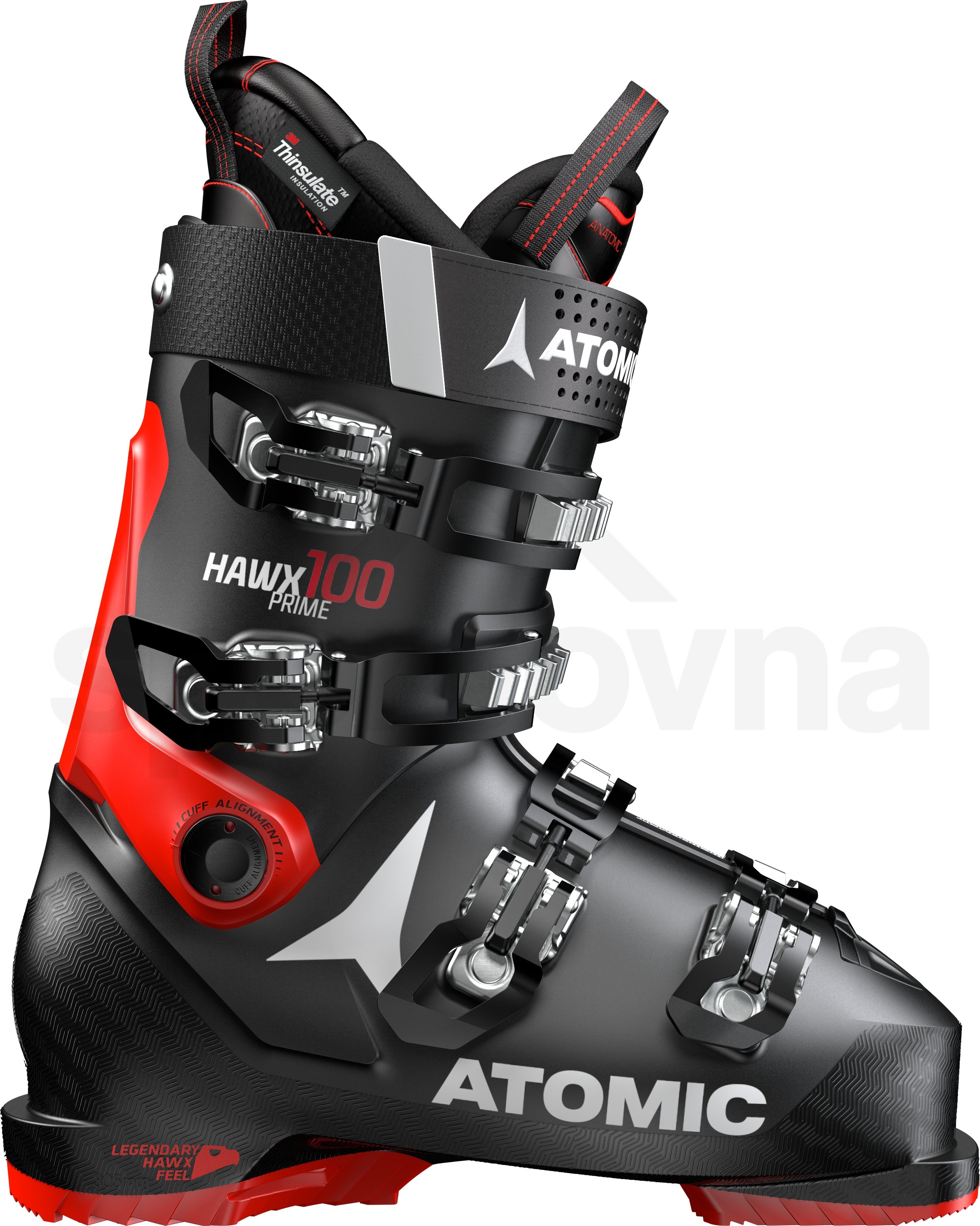 Lyžařské boty Atomic Hawx Prime 100 - černá/červená