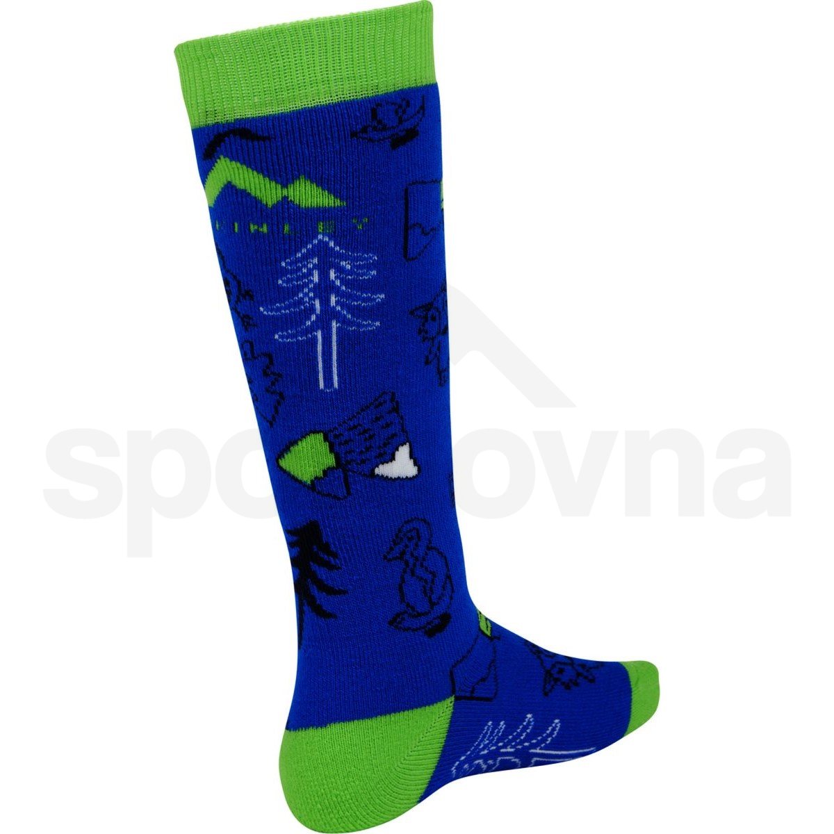Ponožky McKinley Socky III J - modrá/zelená