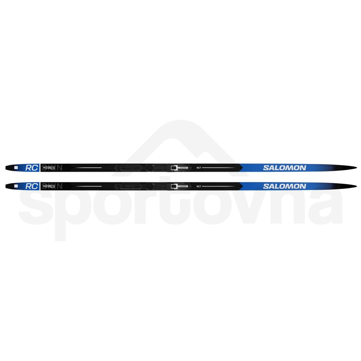 Běžky Salomon RC7 eSkin Hard PM + Vázání ProLink Shift - černá/modrá