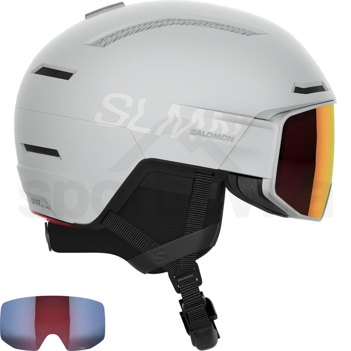 Lyžařská helma Salomon Driver Prime Sigma Plus - šedá