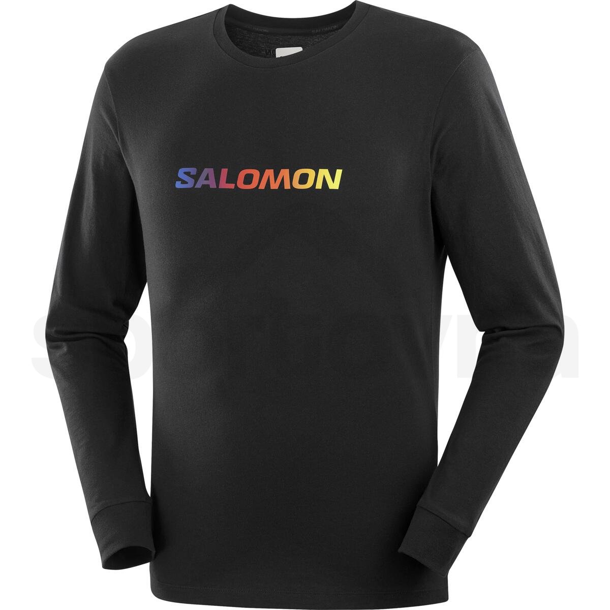 Tričko Salomon Logo Performance LS M - černá