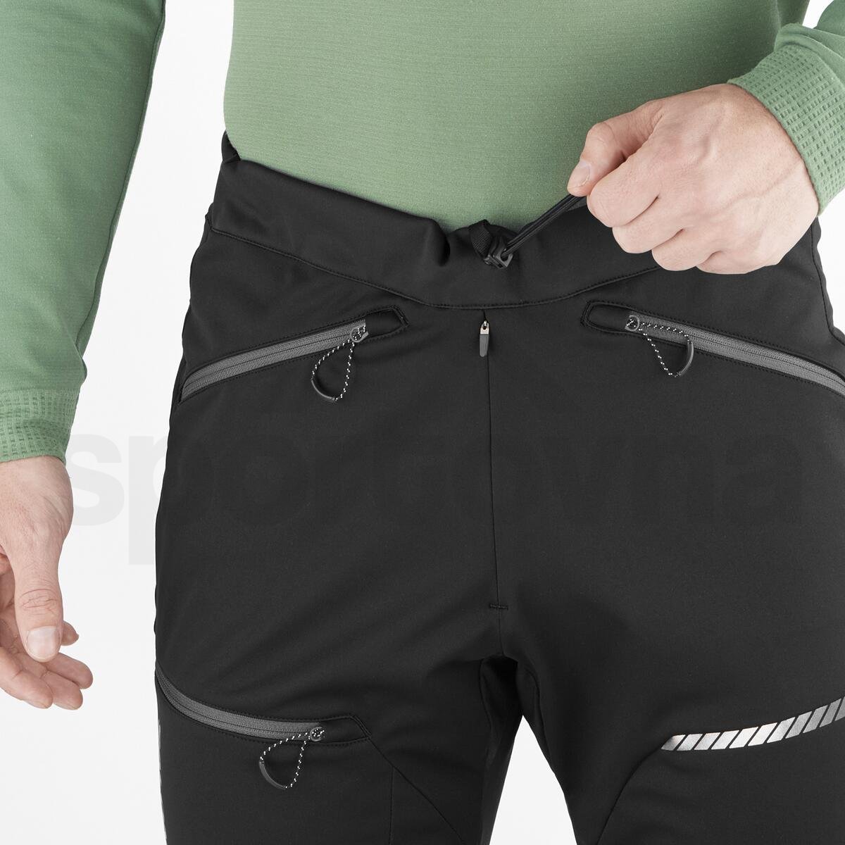 Kalhoty Salomon Mtn Softshell Pant M - černá