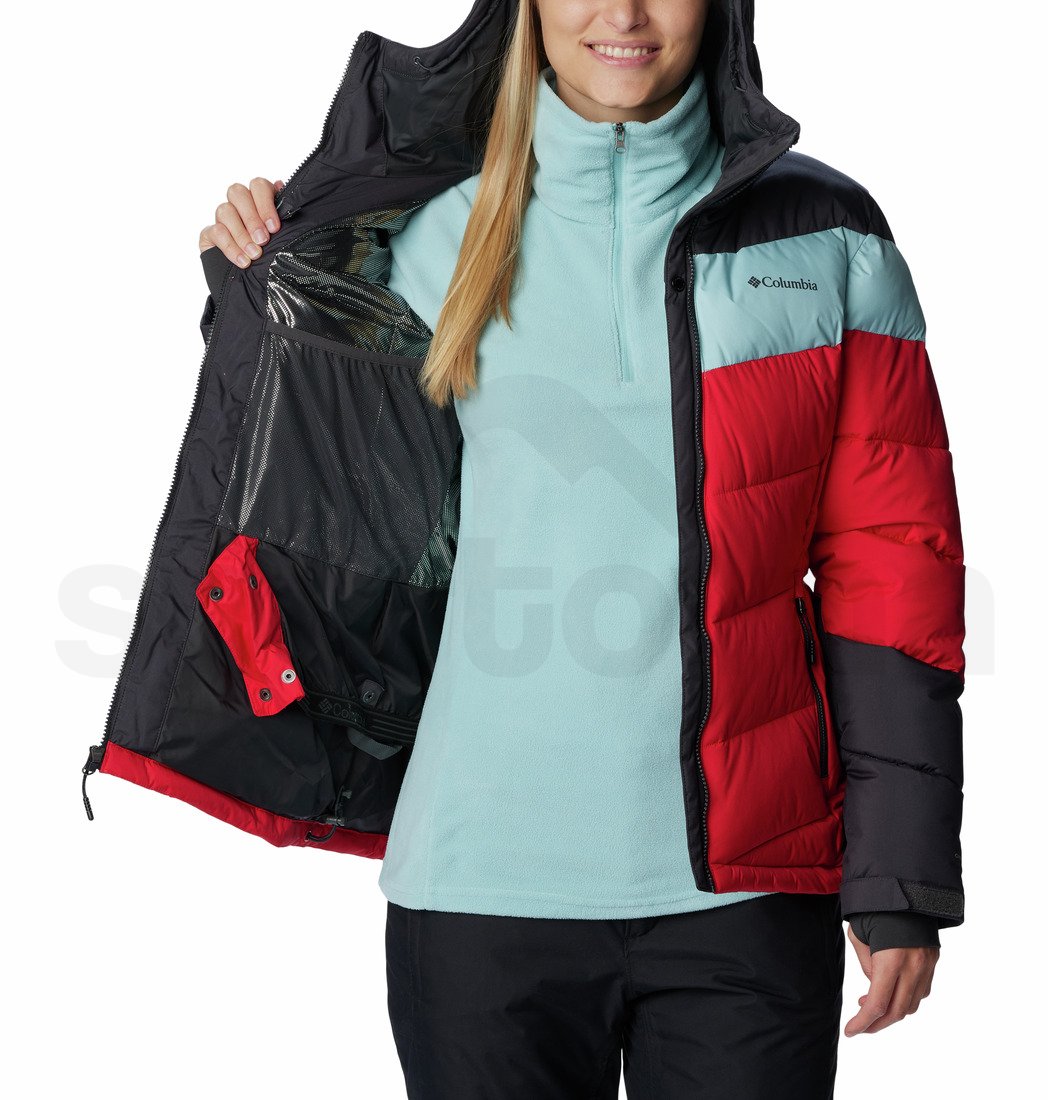 Bunda Columbia Abbott Peak™ Insulated Jacket W - červená/šedá/modrá