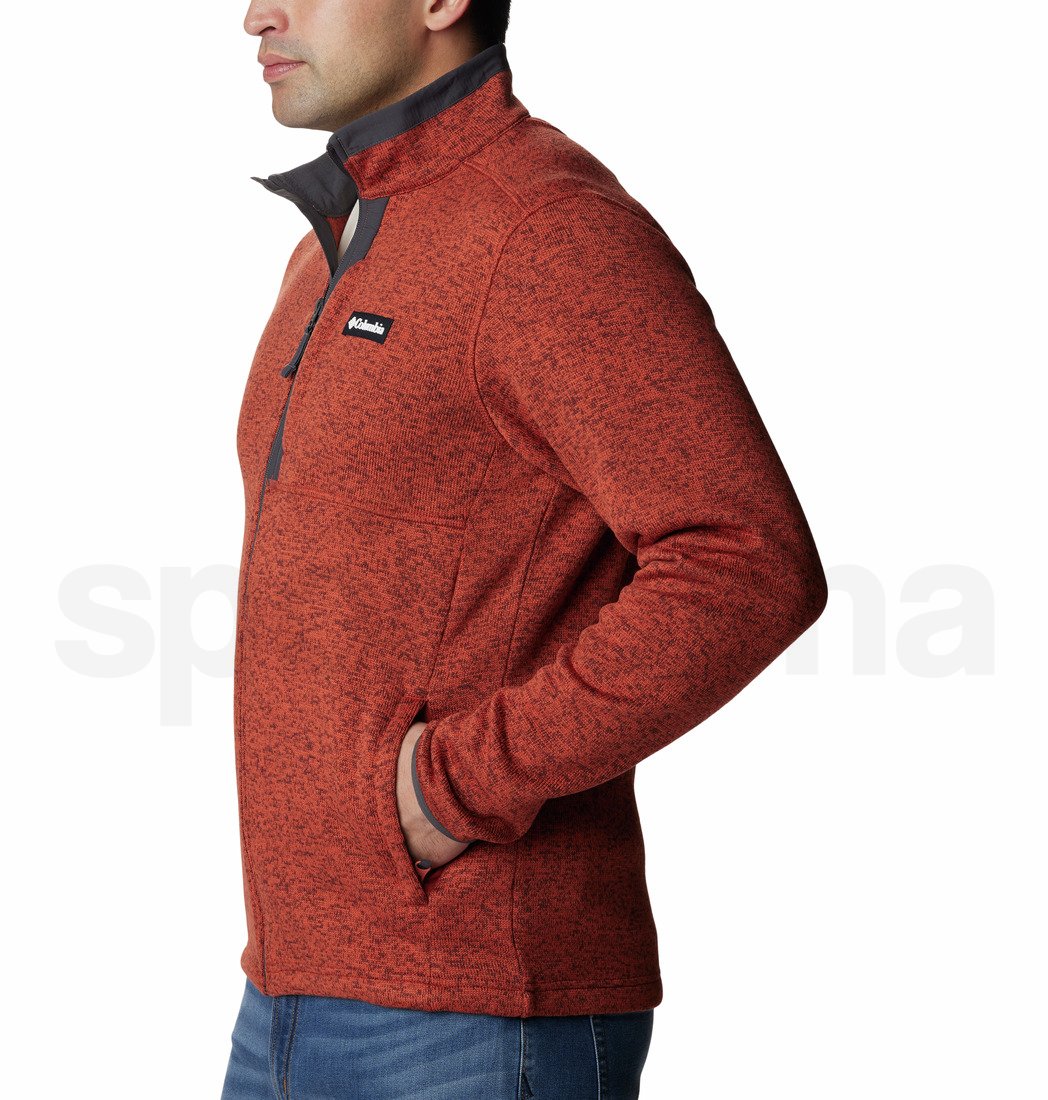 Mikina Columbia Sweater Weather™ Full Zip M - červená/šedá