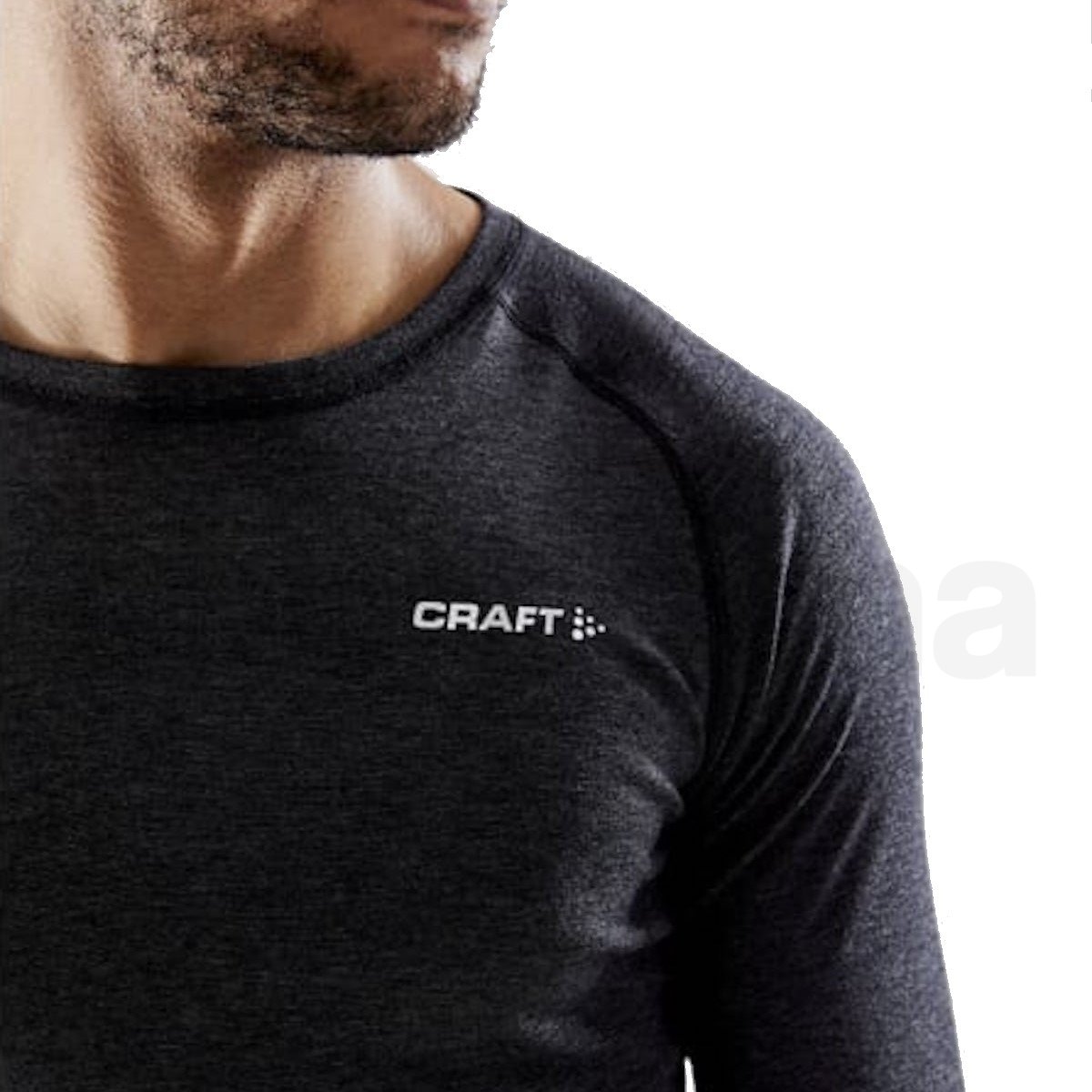 Tričko Craft Core Wool Merino LS M - černá