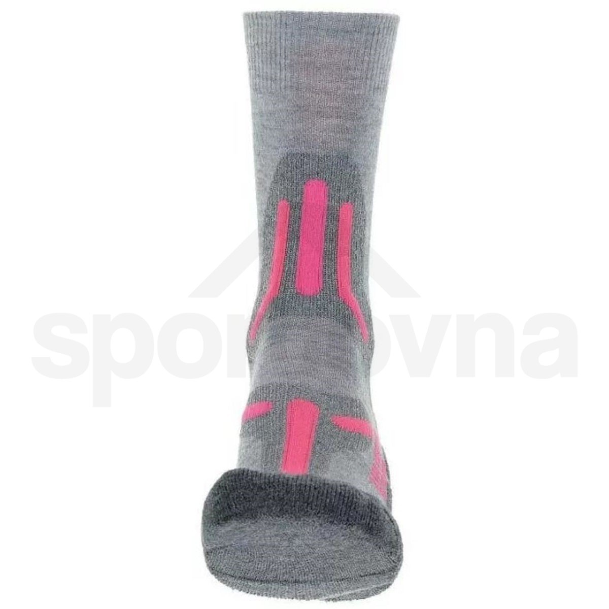Ponožky UYN Trekking 2IN Merino Mid Socks W - šedá/růžová