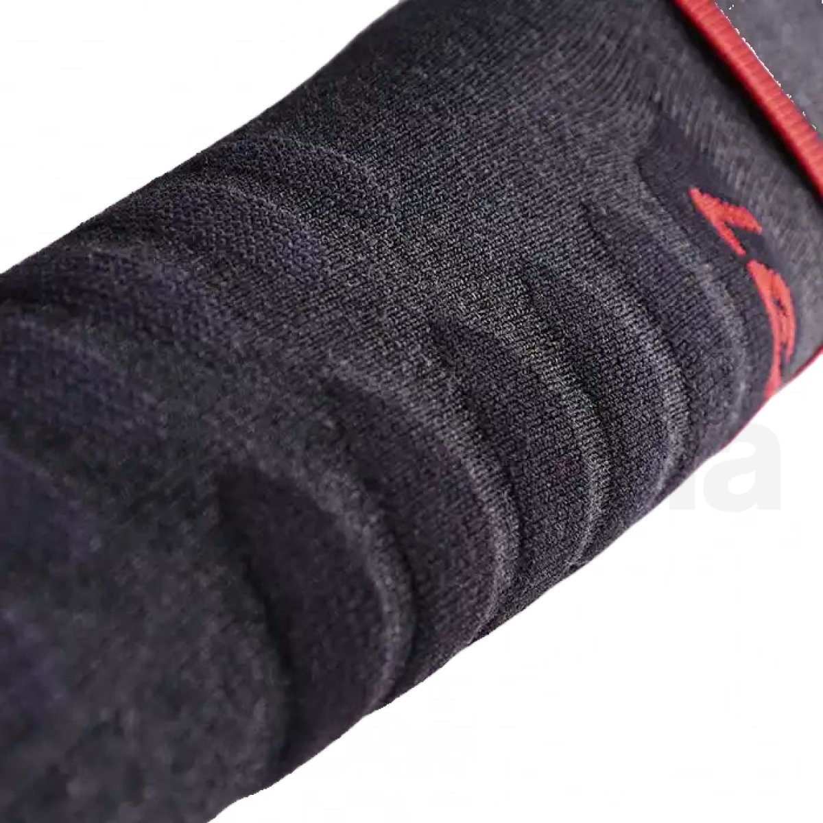 Ponožky vyhřívané Lenz Heat Sock 5.1 Toe Cap U - šedá/červená (bez baterie)
