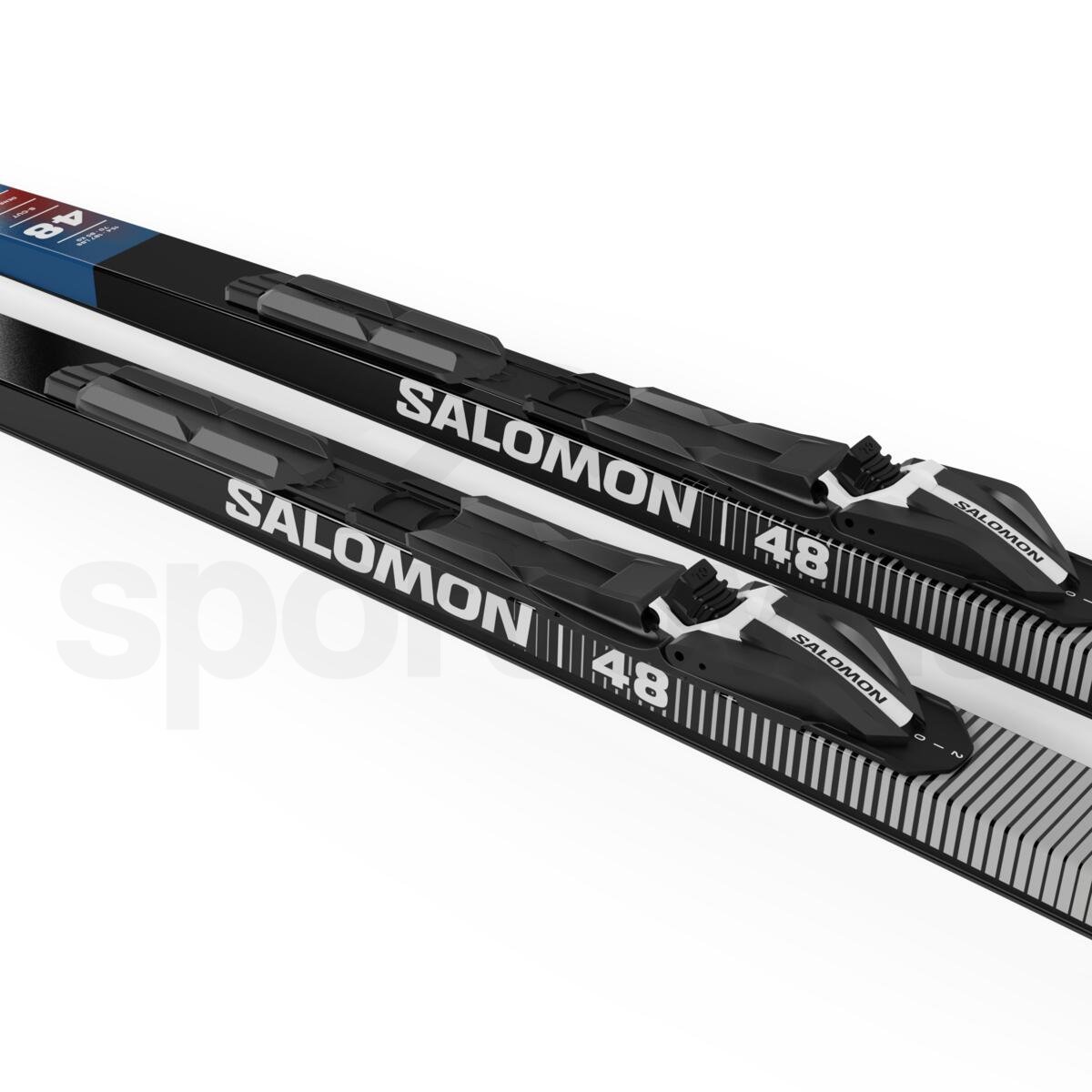 Běžky Salomon Escape 48 eSkin X-Stiff + Vázání Shift BDG - modrá/šedá