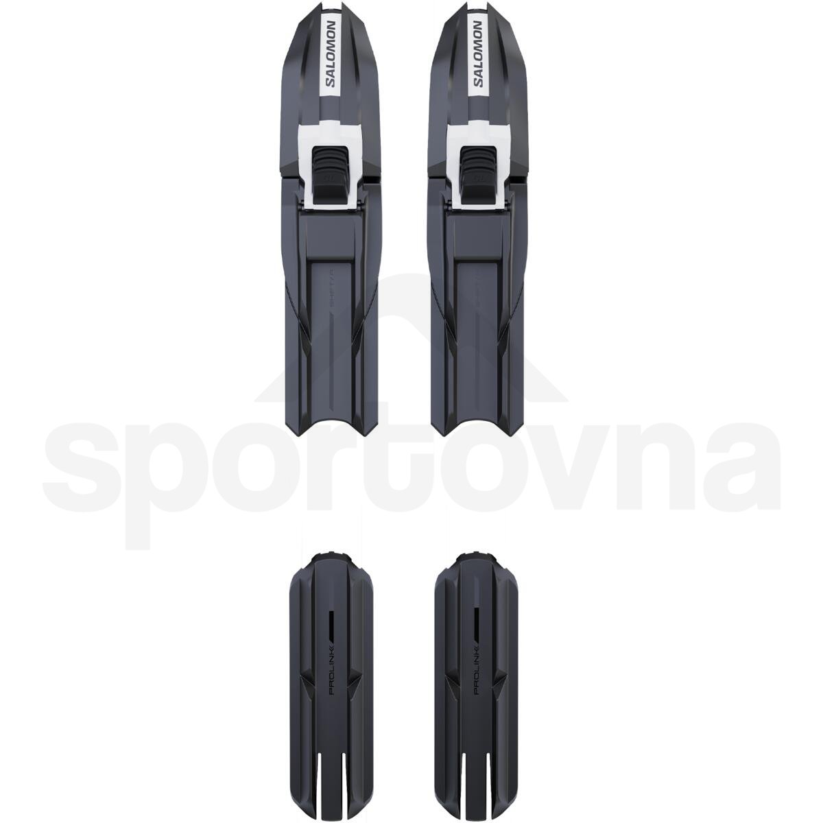 Běžky Salomon Escape 48 eSkin X-Stiff + Vázání Shift BDG - modrá/šedá