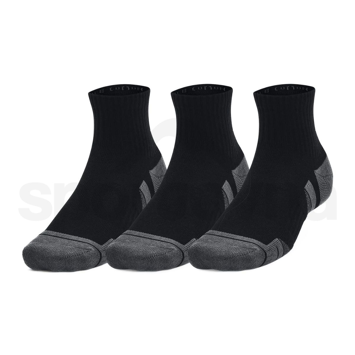 Ponožky Under Armour UA Performance Cotton 3p Qtr - černá