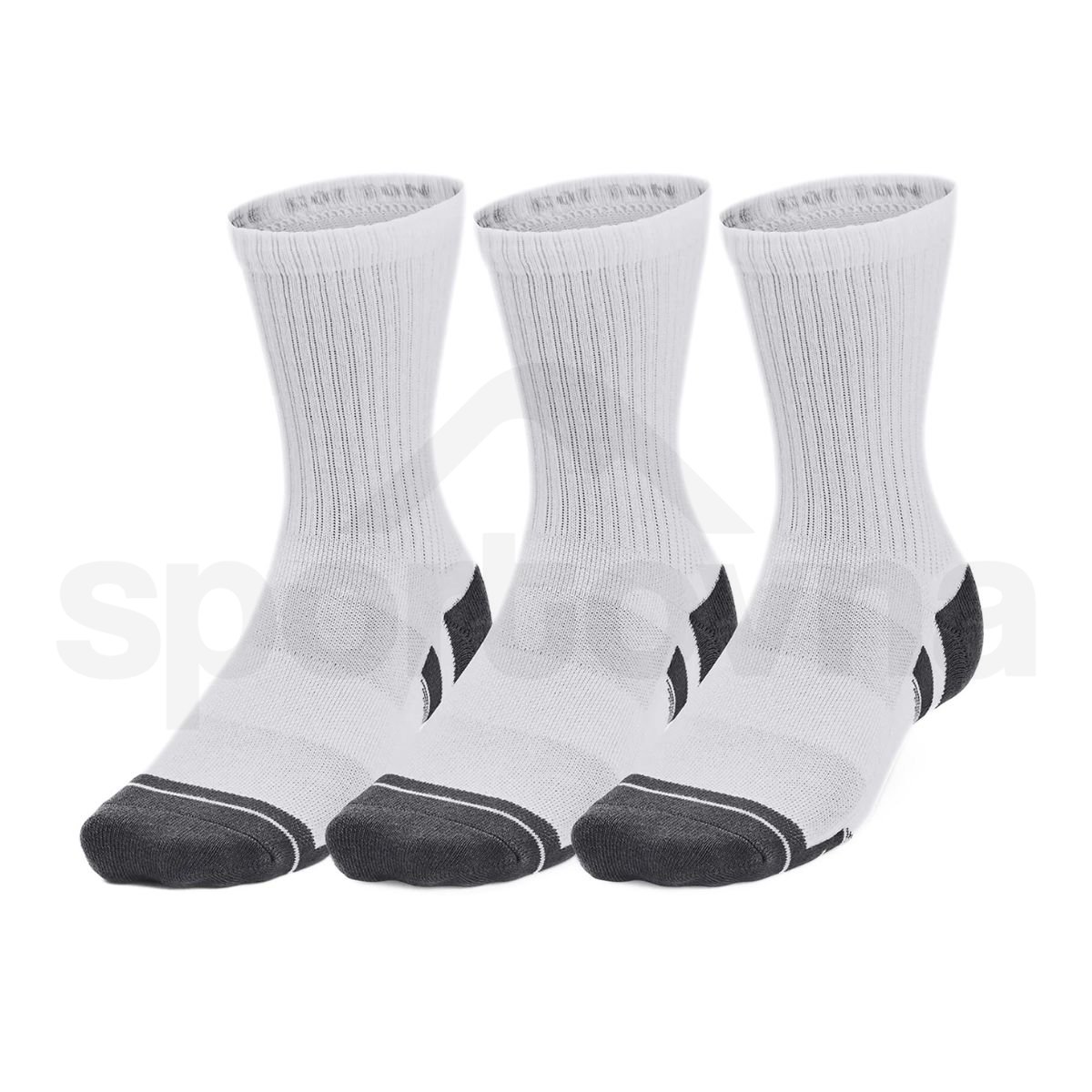 Ponožky Under Armour UA Performance Cotton 3p Mid Jr - bílá