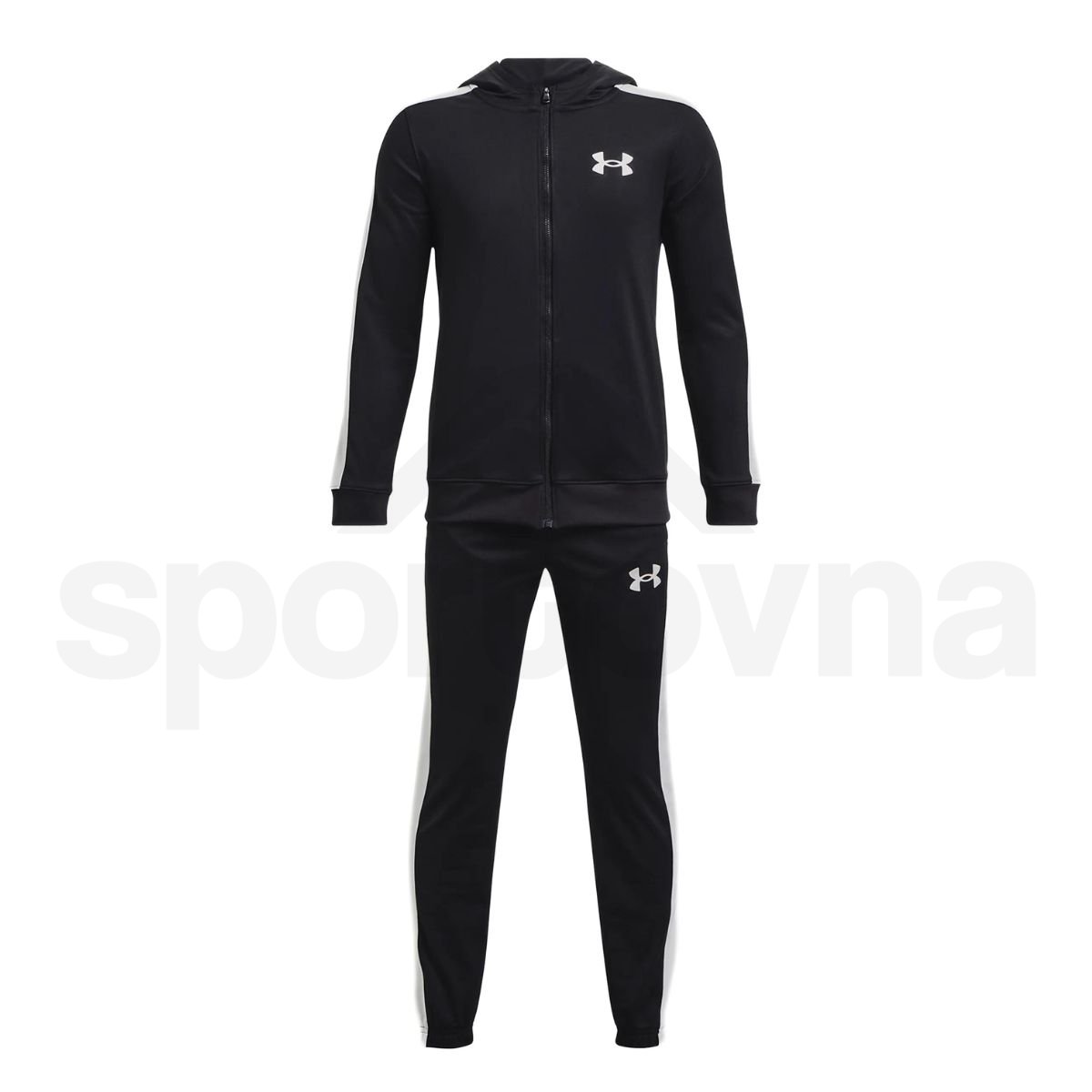Souprava Under Armour UA Knit Hooded Track Suit Jr - černá