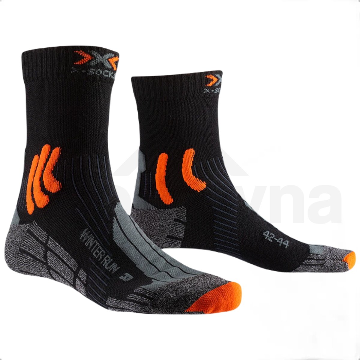 Ponožky X-Bionic Winter Run 4.0 U - černá/oranžová