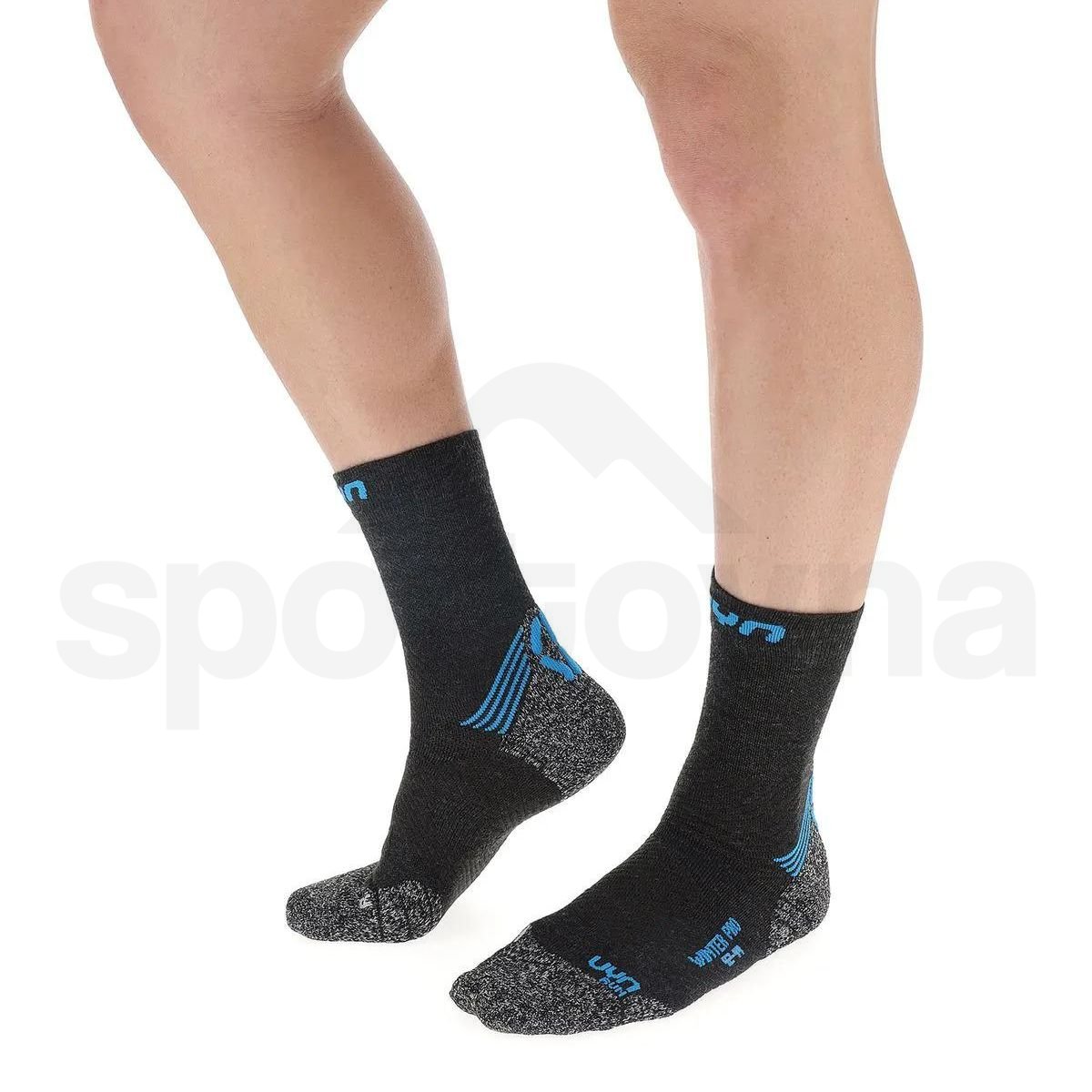 Ponožky UYN Winter Pro Run M - černá/modrá