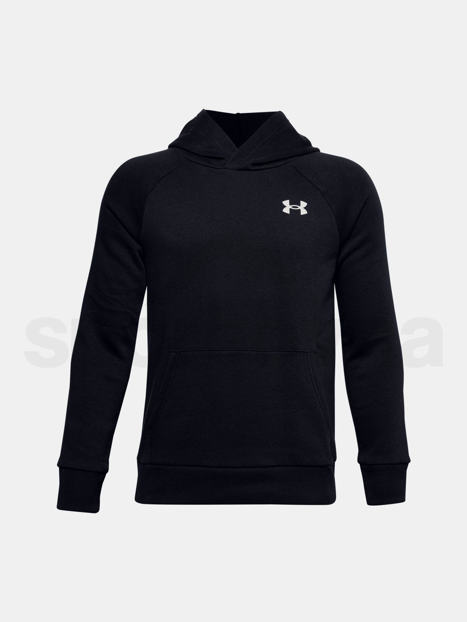 Mikina Under Armour RIVAL COTTON HOODIE-BLK