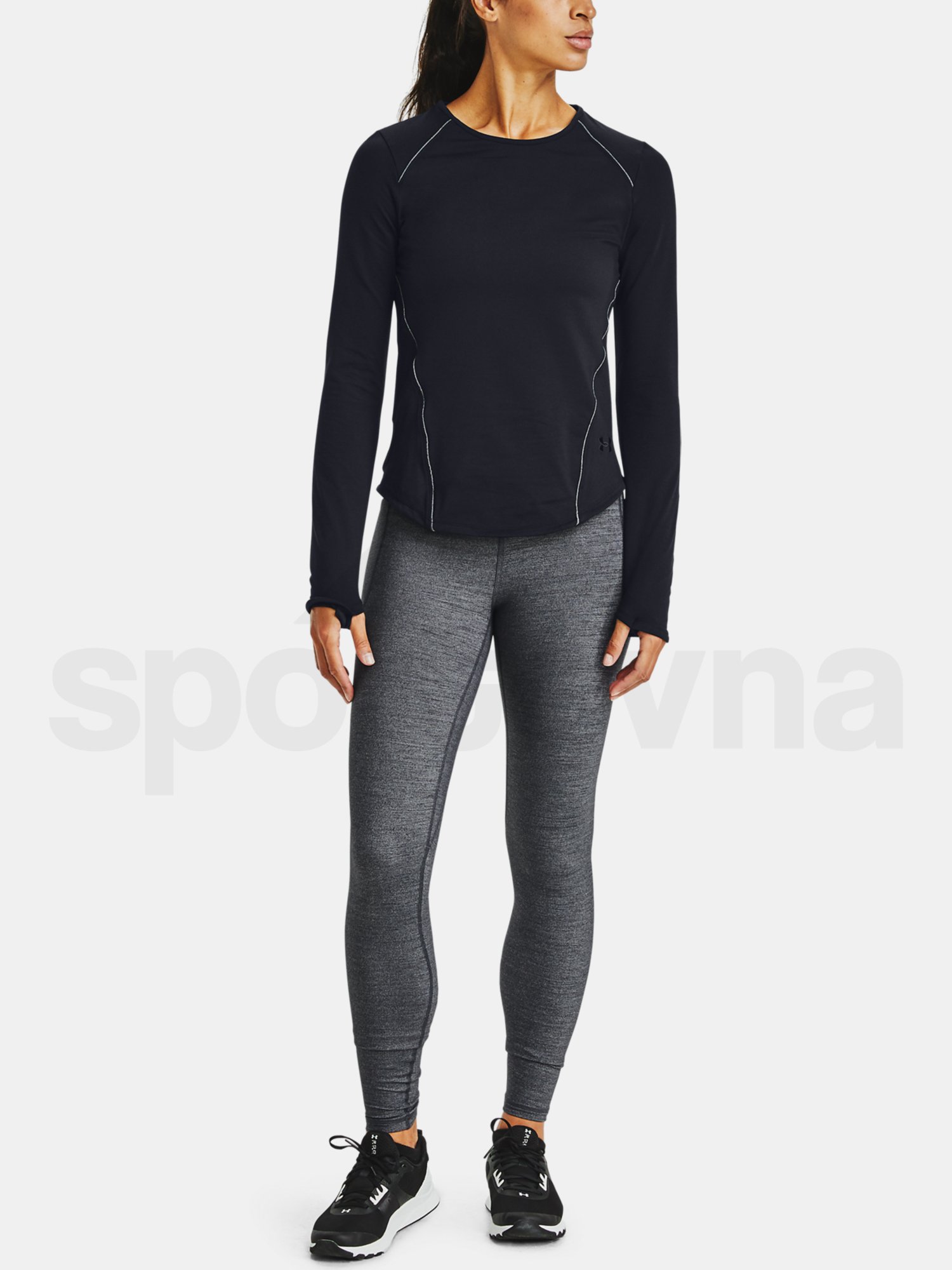 Legíny Under Armour Meridian Heather Legging-BLK