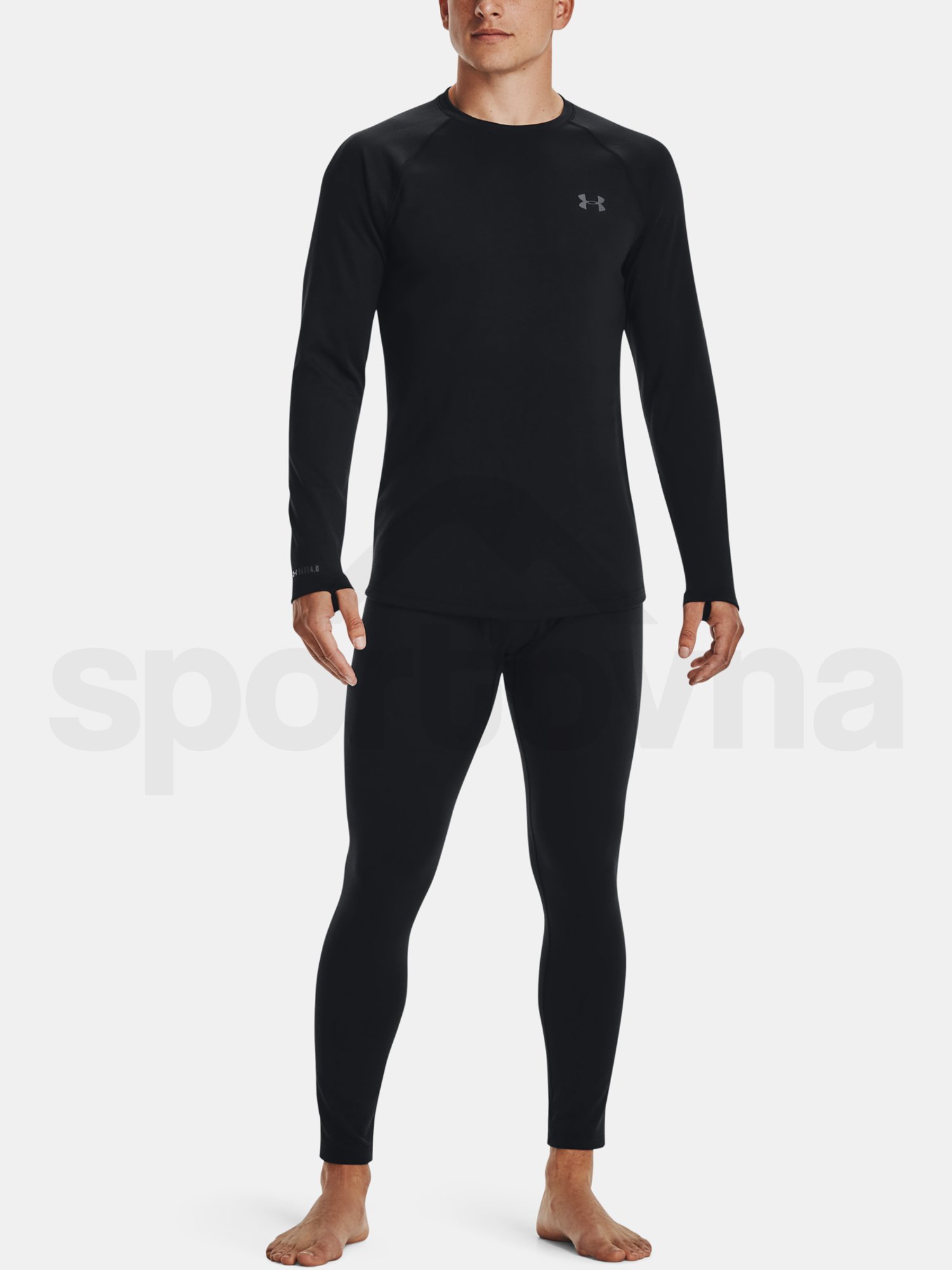 Tričko Under Armour Packaged Base 4.0 Crew - čierna