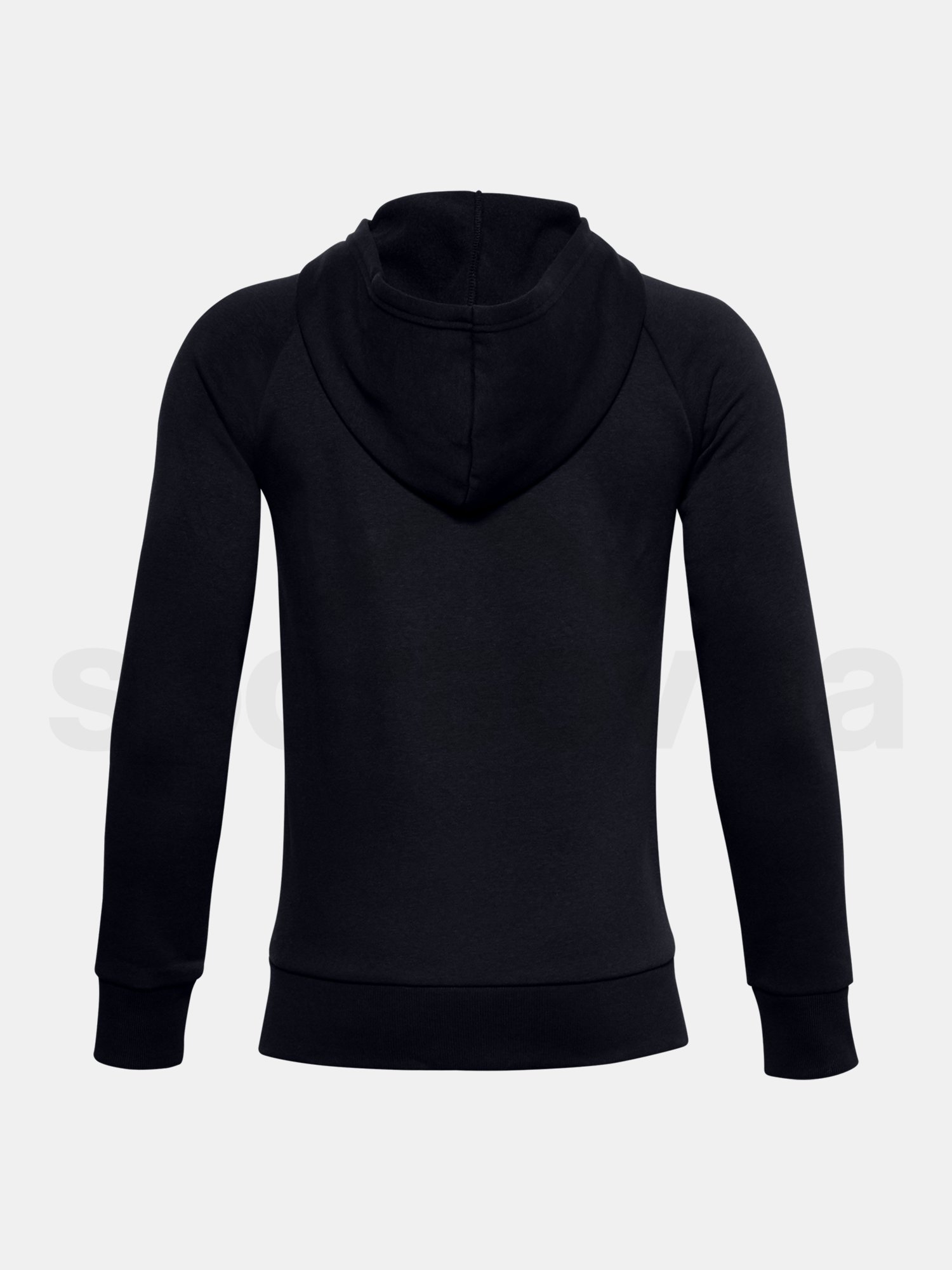 Mikina Under Armour RIVAL COTTON FZ HOODIE-BLK