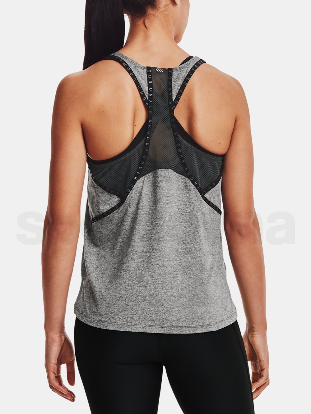 Tielko Under Armour Knockout Mesh Back Tank - sivá