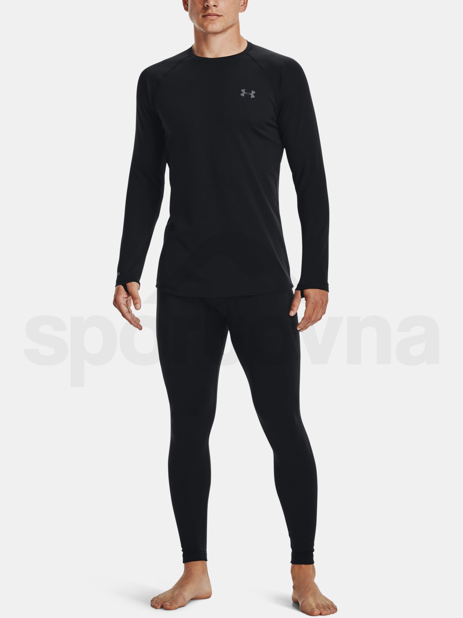 Tričko Under Armour Packaged Base 3.0 Crew M - černá