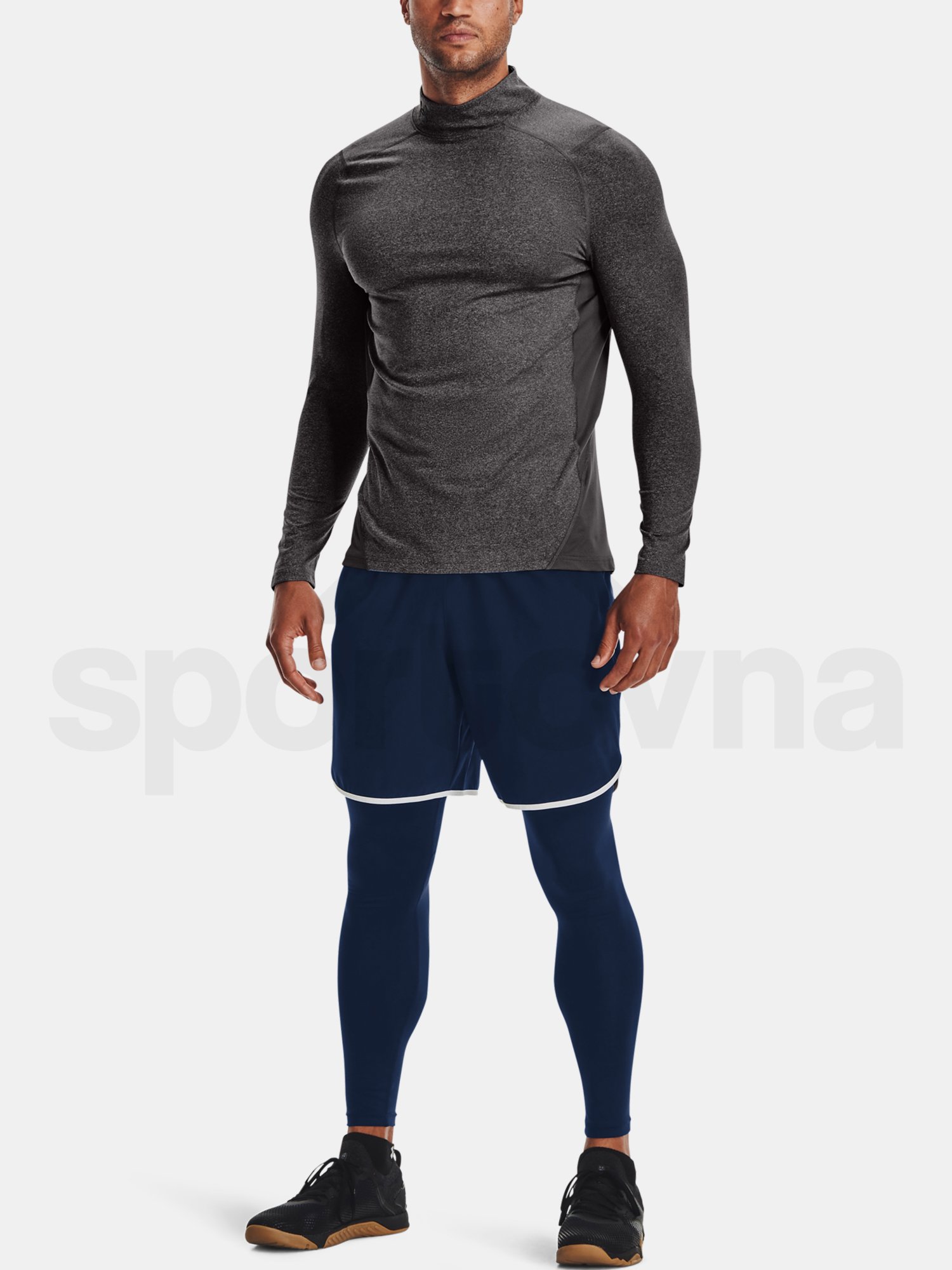 Tričko Under Armour UA CG Armour Fitted Mock-GRY