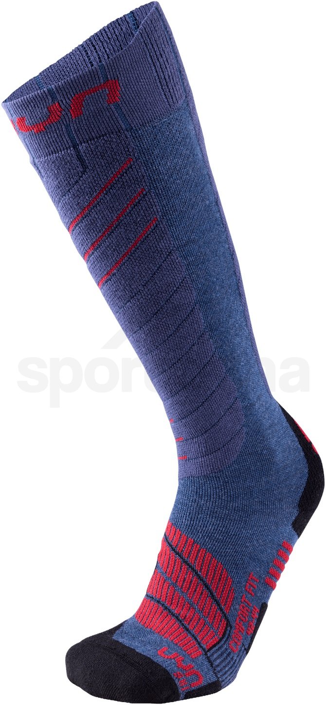 Ponožky Uyn Ski Comfort Fit M - šedá/červená