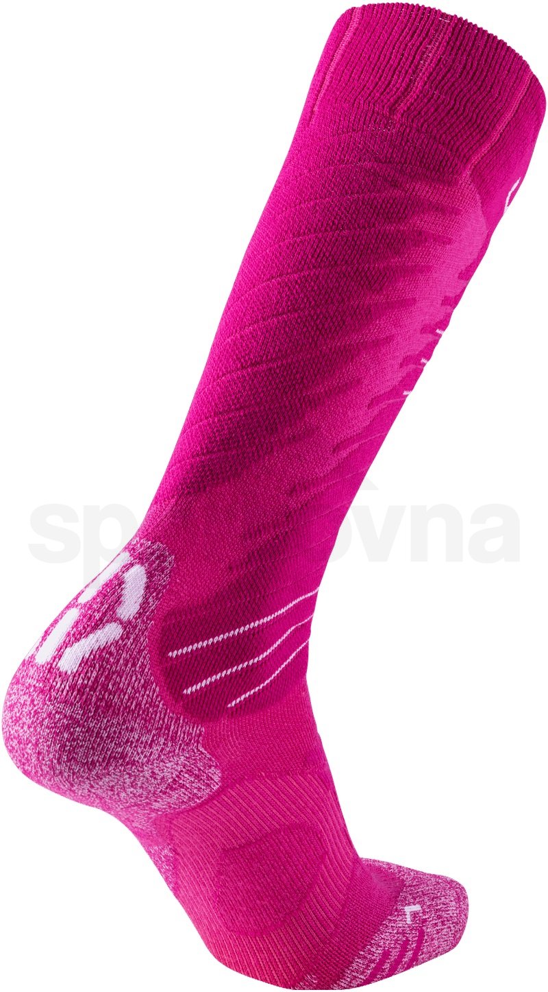 Ponožky UYN Ski Comfort Fit W - růžová/bílá