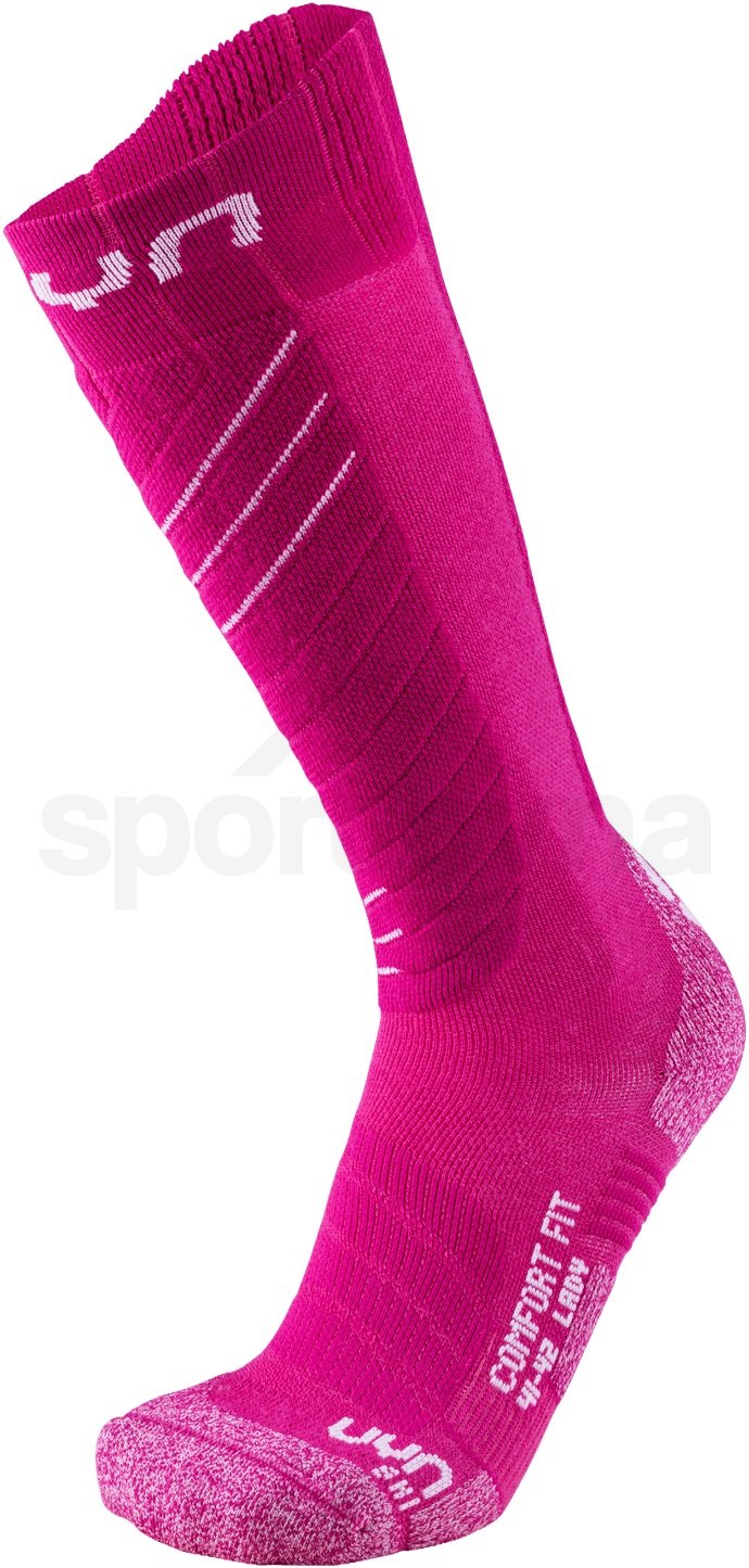 Ponožky UYN Ski Comfort Fit W - růžová/bílá