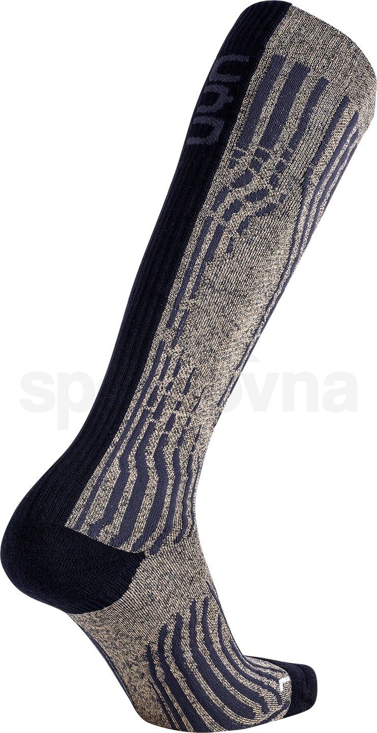 Ponožky Uyn Ski Cashmere Shiny - černá/žlutá