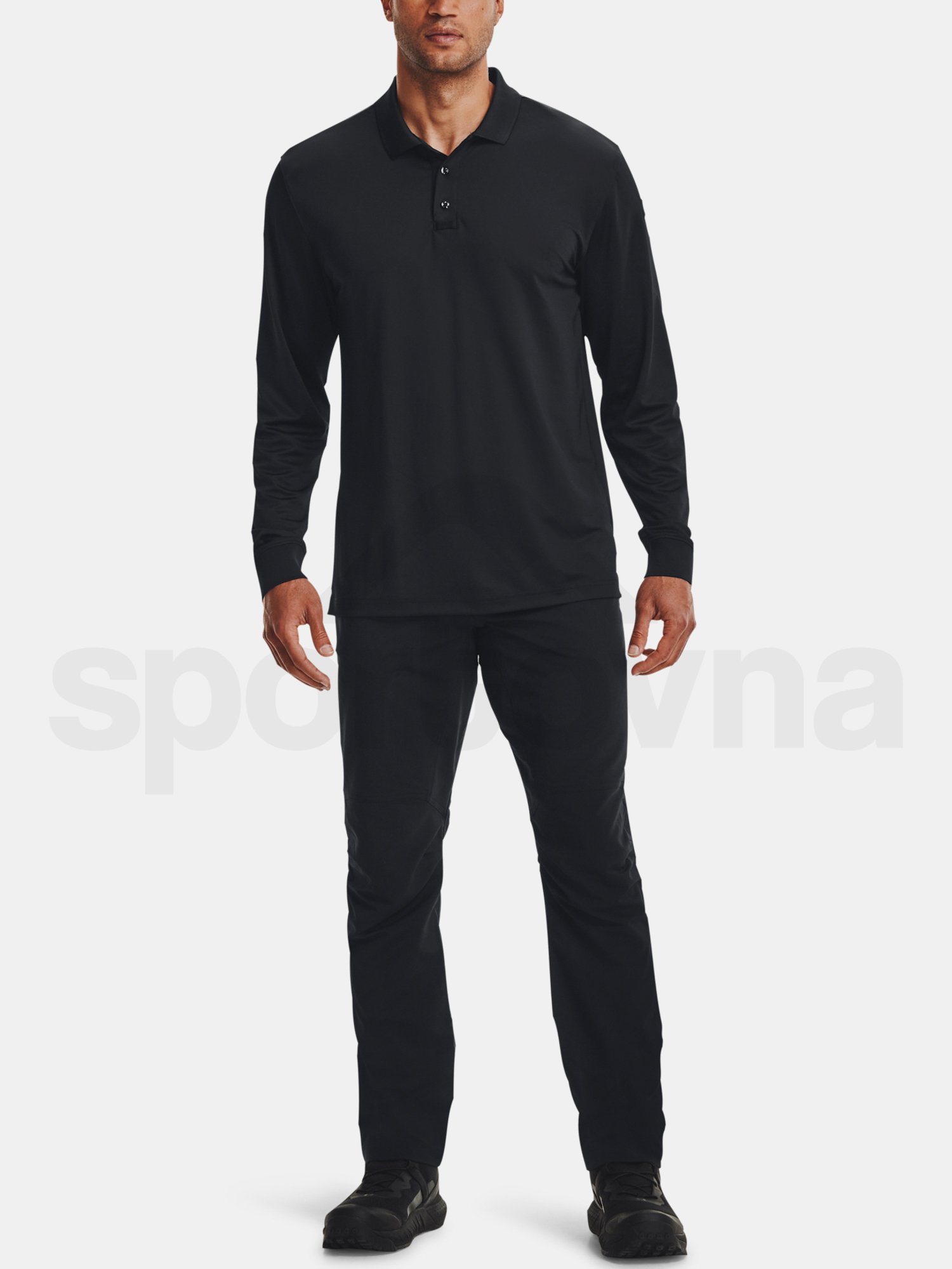 Tričko Under Armour Tac Performance Polo LS 2.0-BLK