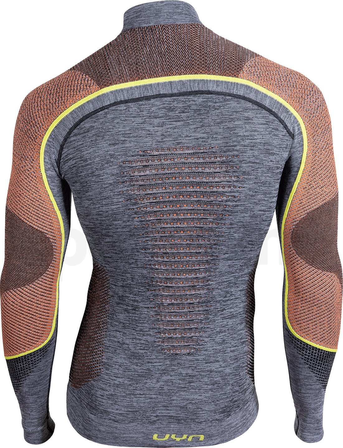 Tričko UYN AMBITYON UW Shirt Long Sleeve - šedá/černá/oranžová