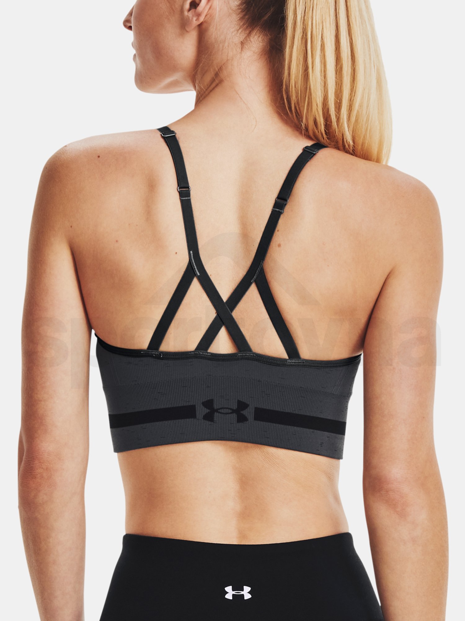 Podprsenka Under Armour UA Seamless Low Long Htr Bra-GRY