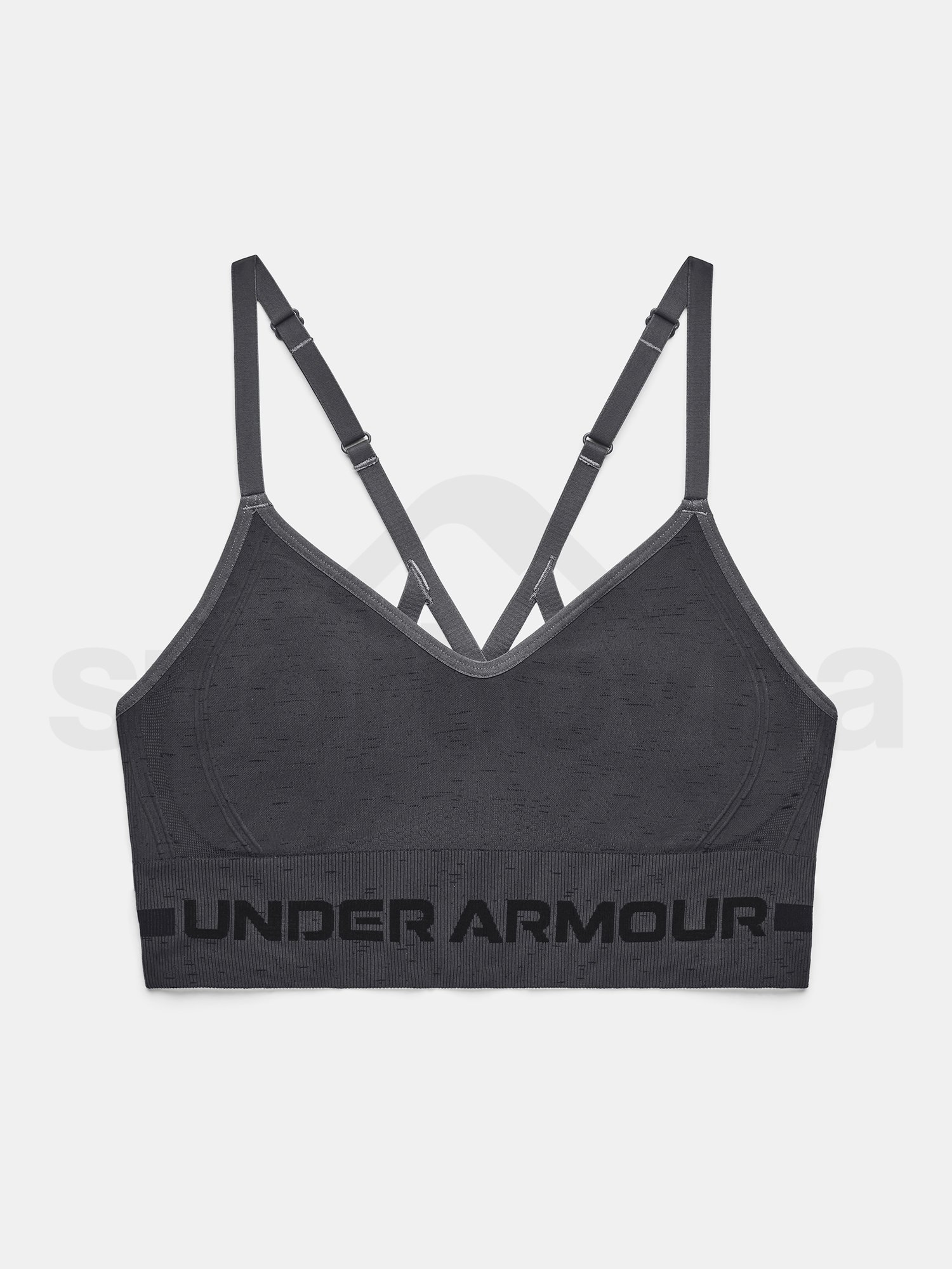 Podprsenka Under Armour UA Seamless Low Long Htr Bra-GRY