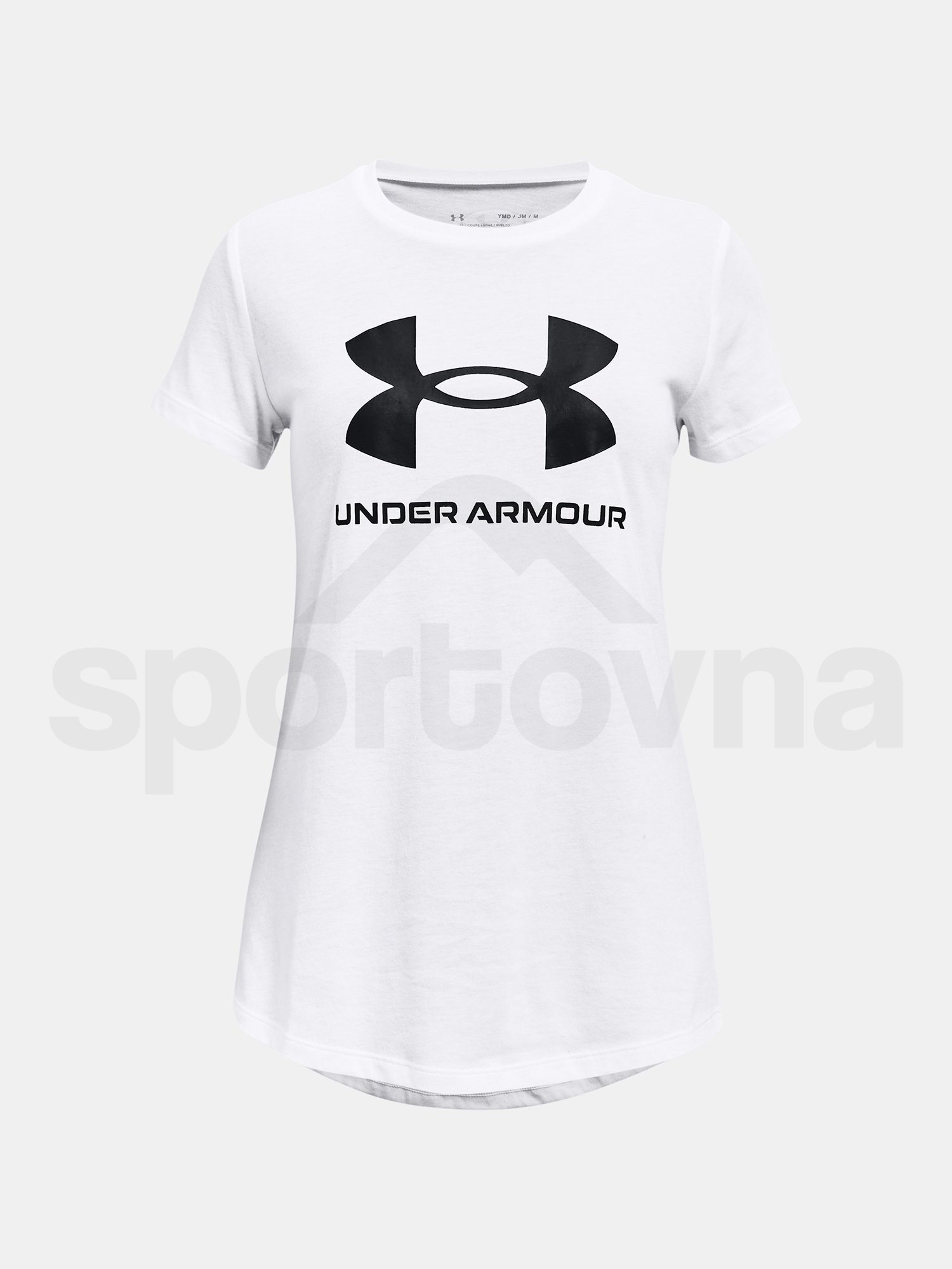 Tričko Under Armour Sportstyle Logo SS J - bílá