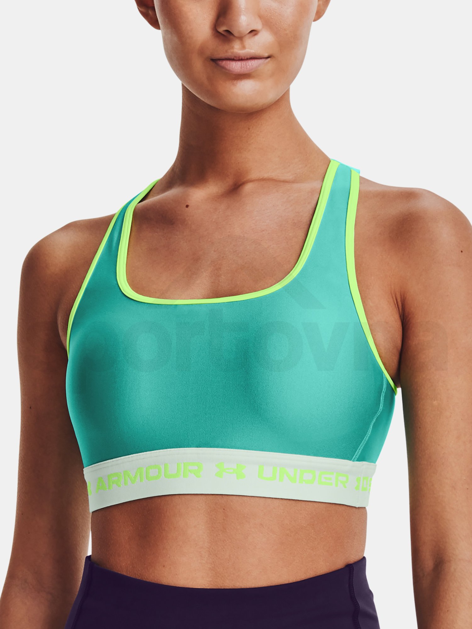 Podprsenka Under Armour UA Crossback Mid Bra Pkt-GRN