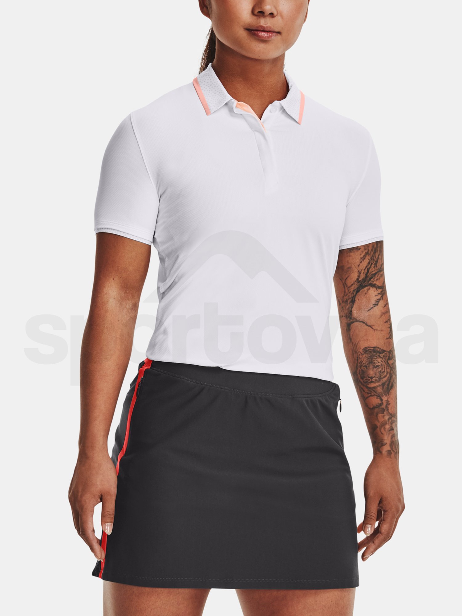 Tričko Under Armour UA Iso-Chill SS Polo-WHT