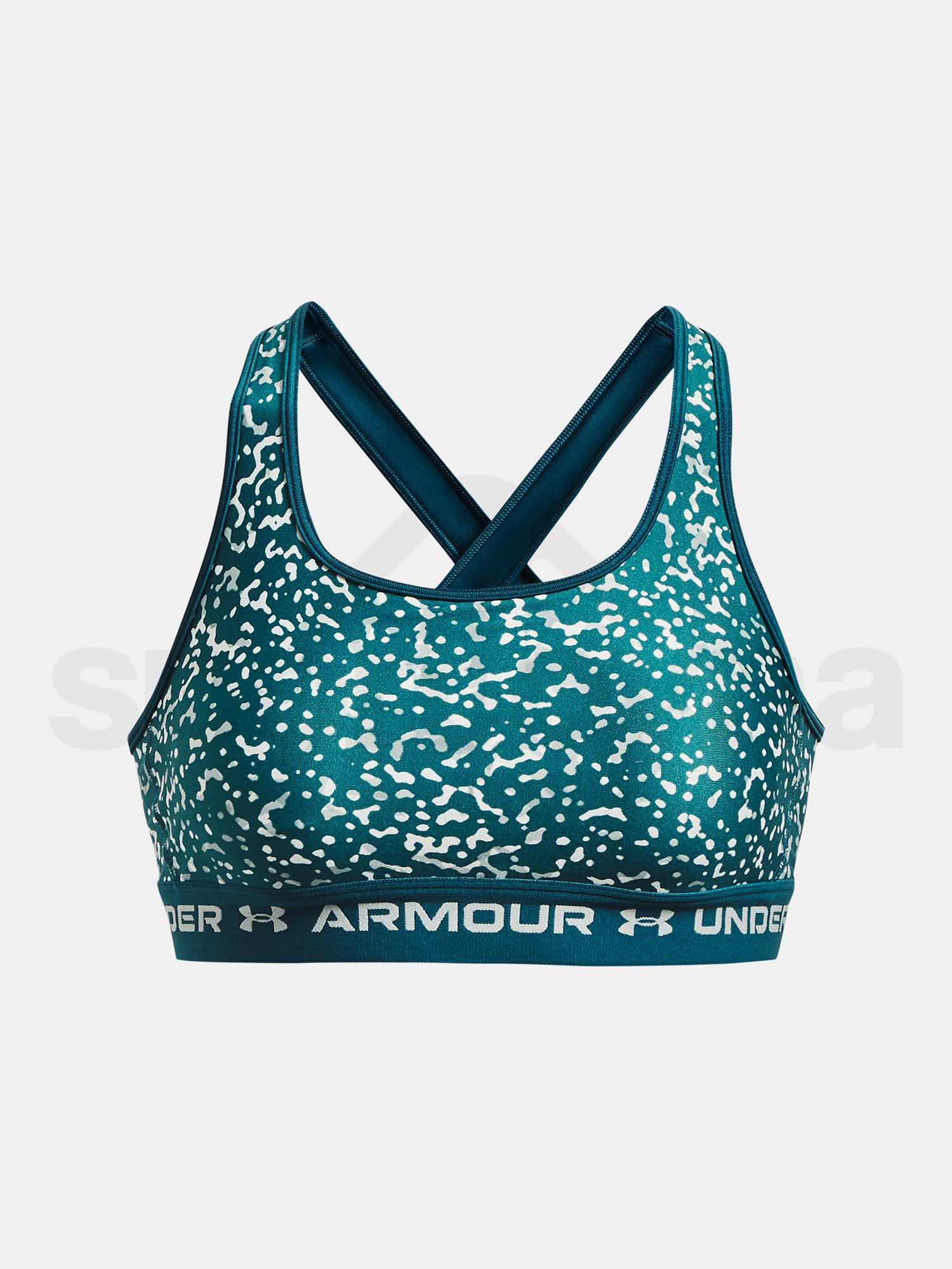 Podprsenka Under Armour UA Crossback Mid Print - zelená