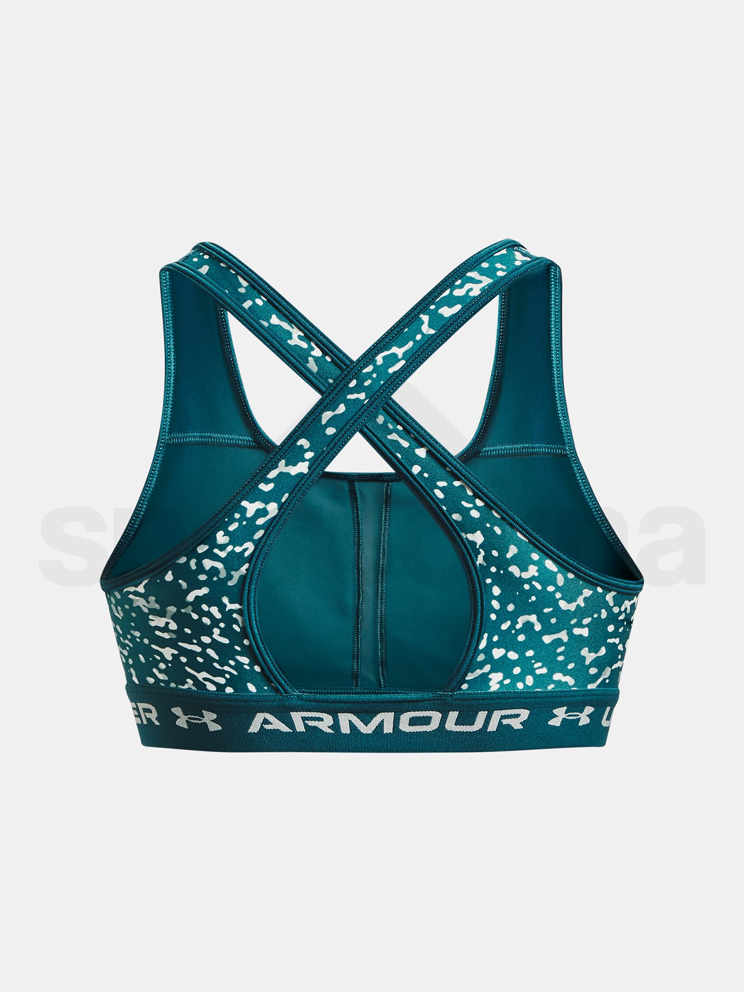 Podprsenka Under Armour UA Crossback Mid Print - zelená