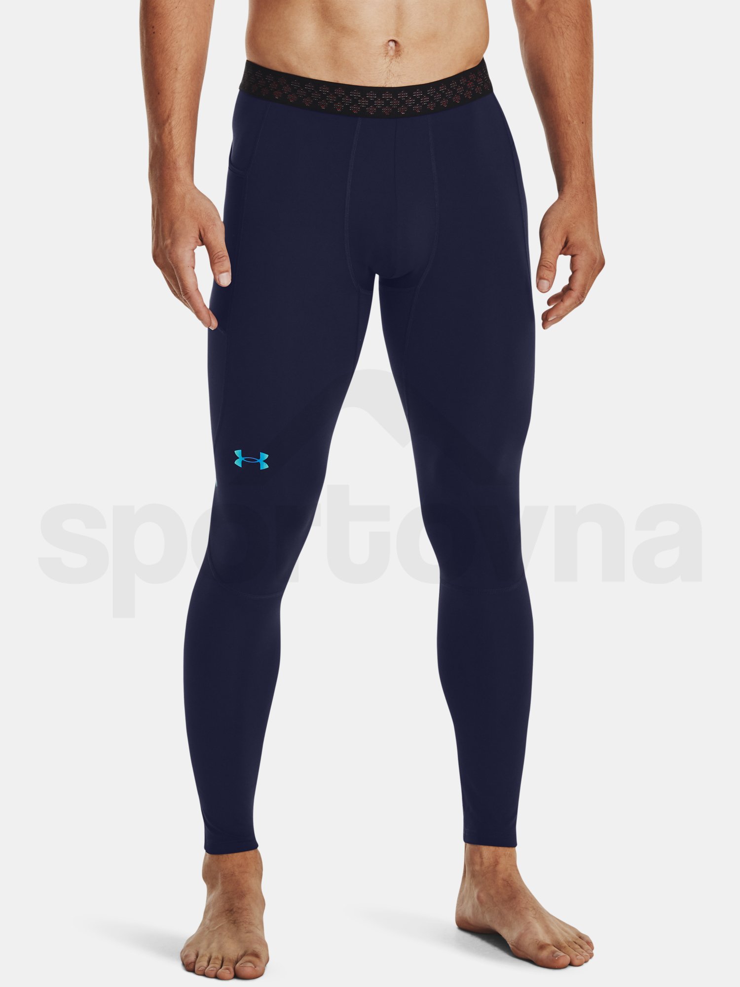 Legíny Under Armour UA ColdGear Rush Leggngs - modrá