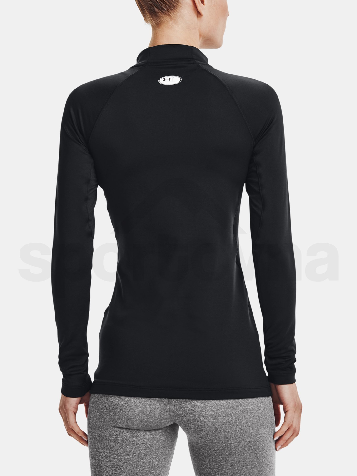 Tričko Under Armour UA CG Authentics Mockneck - čierna