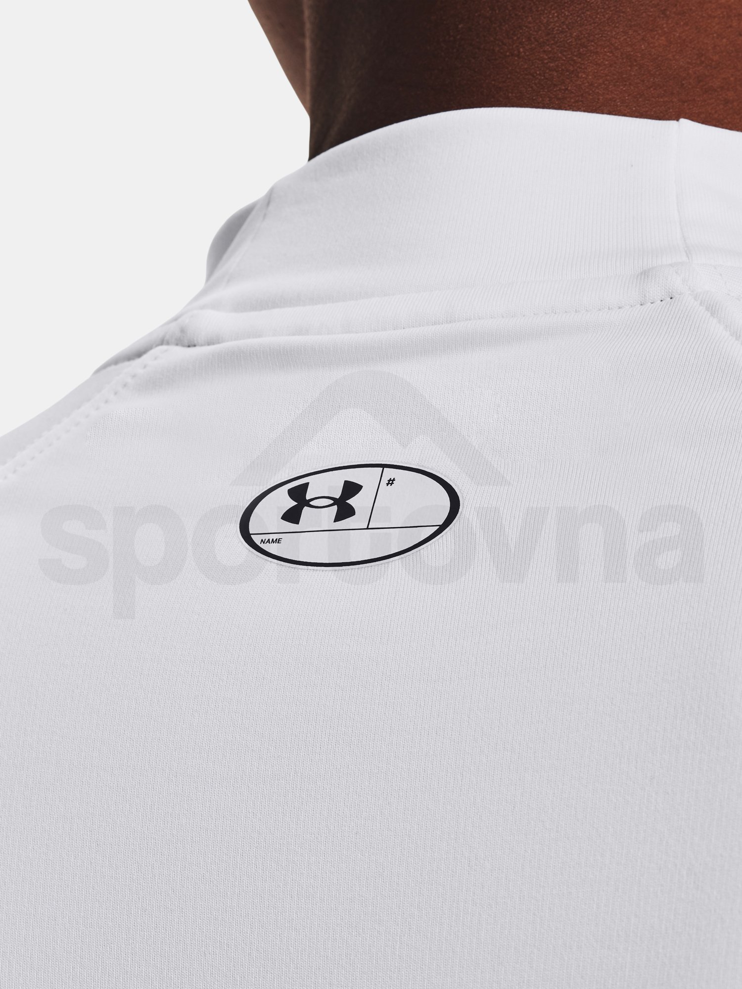 Tričko Under Armour UA CG Authentics Mockneck - biela