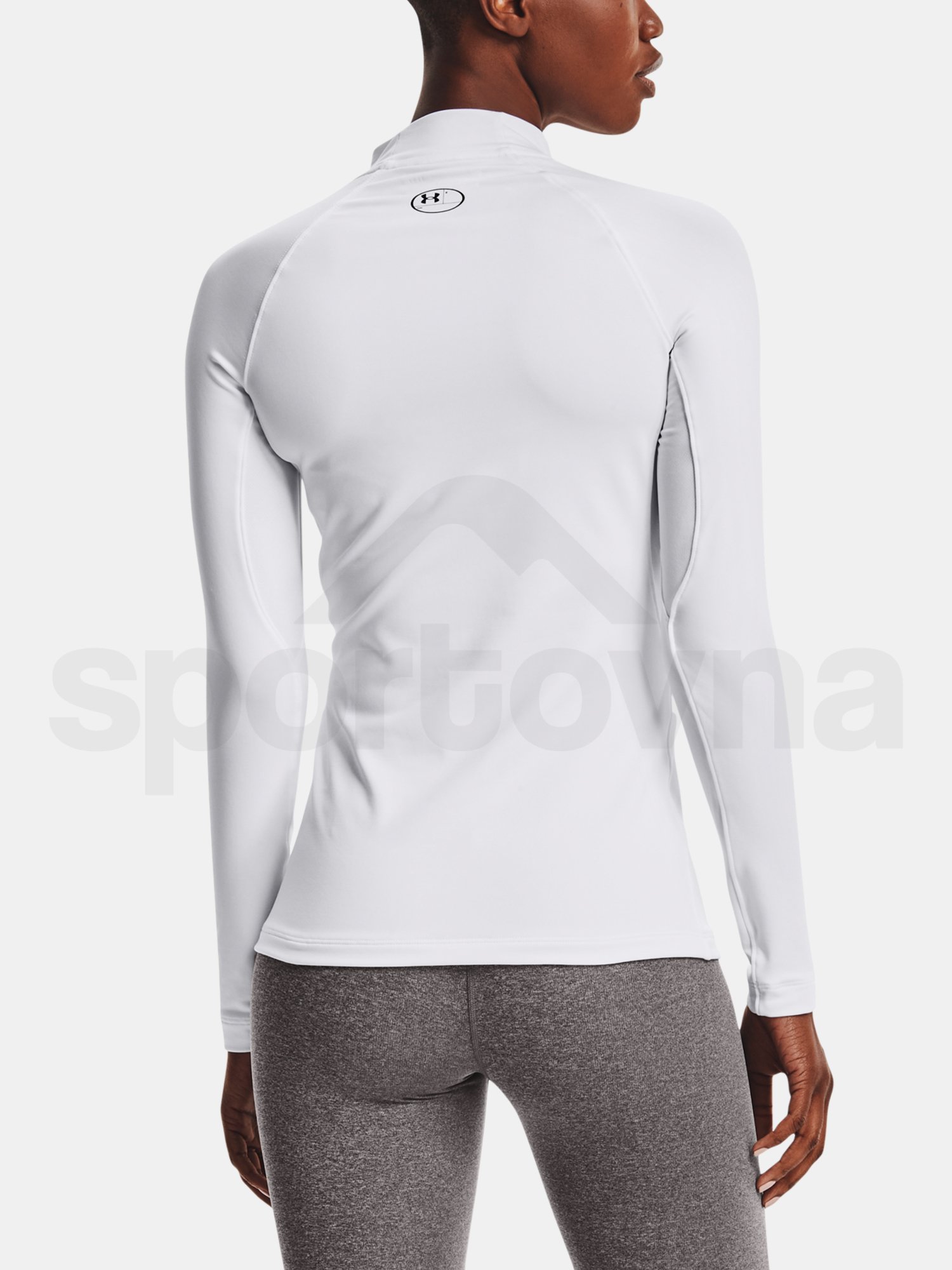 Tričko Under Armour UA CG Authentics Mockneck - biela