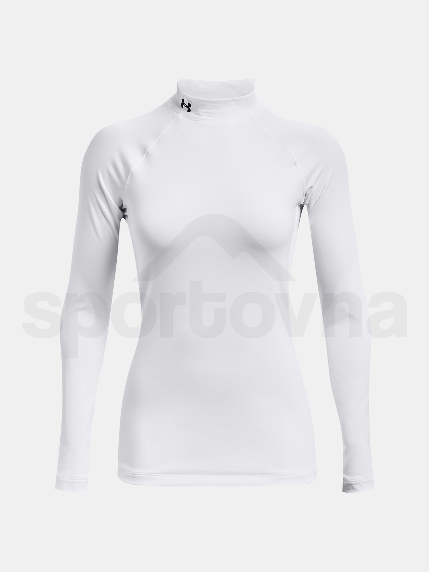 Tričko Under Armour UA CG Authentics Mockneck - biela